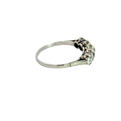 Beautiful 950 platinum headband ring with diamonds - Joyería Alvear