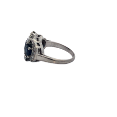 950 Platinum Brilliant Natural Sapphires Ring - buy online