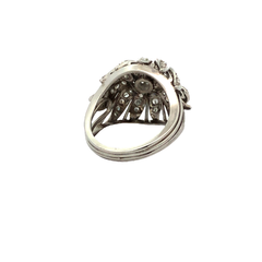 Brilliant Platinum Rosette Ring on internet