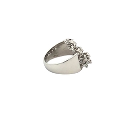 18 kt white gold ring with diamonds on internet