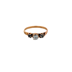 Solitarie Ring Oro 18 Kt Y