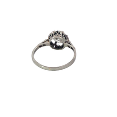 Brilliant Platinum Artdeco Solitaire Engagement Ring - buy online