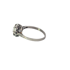 Brilliant Platinum Artdeco Solitaire Engagement Ring on internet