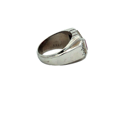 Anillo Unisex Platino 950 Rubíe Y Brillantes en internet