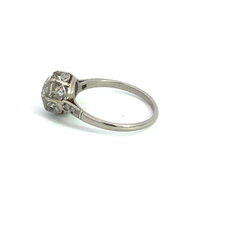 Anillo Solitario Compromiso Plat 950 Brillante 0.90ct Certif on internet