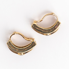 Gold, ruby, sapphire and diamond earrings - Joyería Alvear