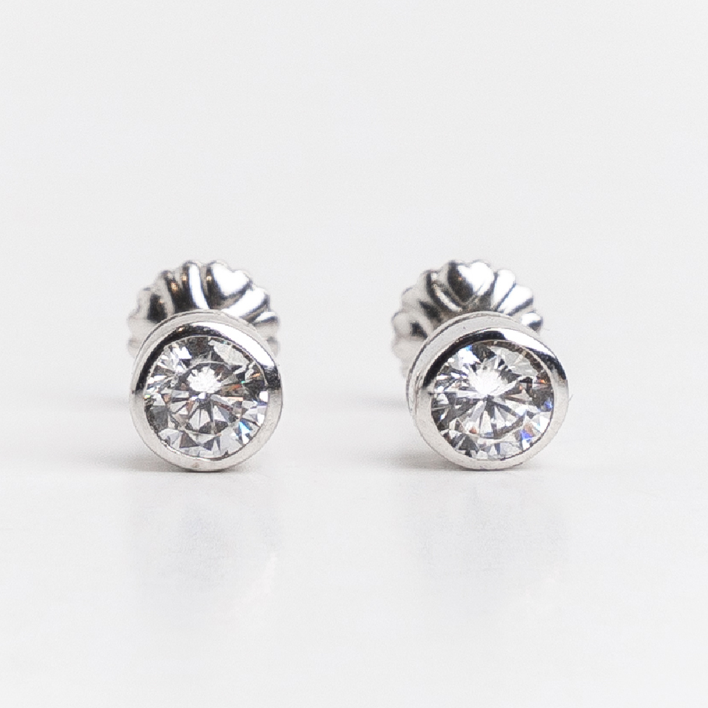 Sapphire sales solitaire earrings