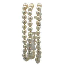 Natural pearls and 18 kt gold 925 silver bracelet on internet