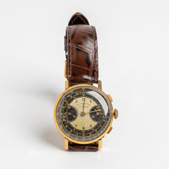 Election men's wristwatch chronograph gold 18 KT