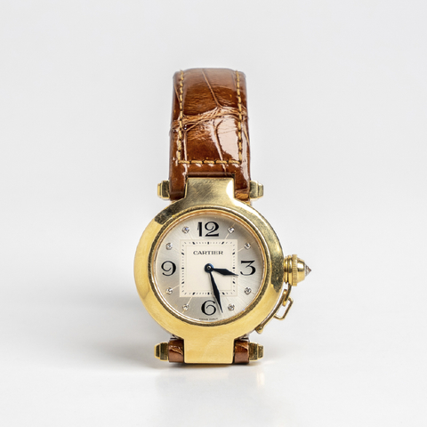 Cartier pasha clearance gold