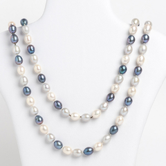 Set 4 in 1 - Three Necklaces and Bracelet Natural Pearls