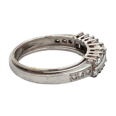 Extraordinario Anillo Platino 950 Y Brillantes - comprar online