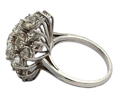 Extraordinary 950 Platinum Pave Ring with Diamonds - Joyería Alvear