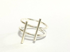 925 SILVER GEOMETRIC LINE RING - buy online