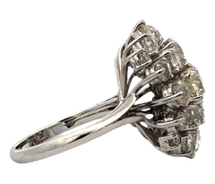 Extraordinary 950 Platinum Pave Ring with Diamonds - buy online