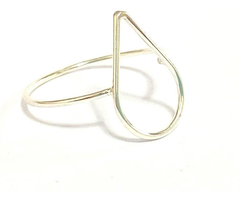 925 silver ring drop geometric line - Joyería Alvear
