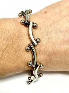 Exclusiva Pulsera De Plata 925. Sellada.joyeria Alvear.ar on internet