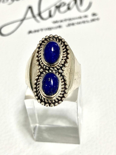 Original 925 silver and lapis lazuli ring - Joyería Alvear