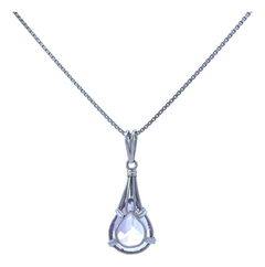 Beautiful 18 kt white gold and amethyst choker chain - buy online