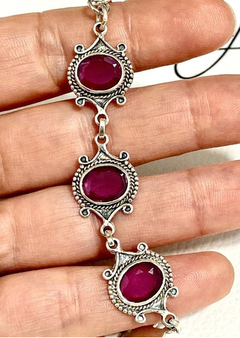 Fantástica Pulsera Plata 925 Rubilinas - Joyería Alvear