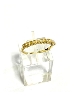 Hermoso Anillo Dama Plata 925 Oro 18 Kt Mini Perlas - tienda online