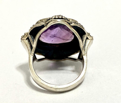 Divine 925 silver and amethyst ring. alvear jewelry