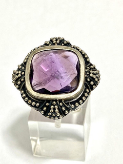 Divine 925 silver and amethyst ring. alvear jewelry - buy online