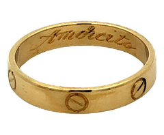 Espectacular Anillo Est. Cartier Oro 18 Kilates Modelo Love - buy online