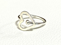 925 silver heart ring - Joyería Alvear