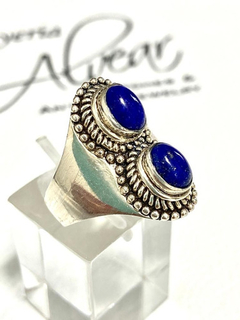 Original 925 silver and lapis lazuli ring