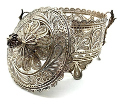 Image of Antigua Terrónera Plata 900 Filigrana Joyería Alvear.ar