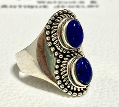 Original 925 silver and lapis lazuli ring - online store