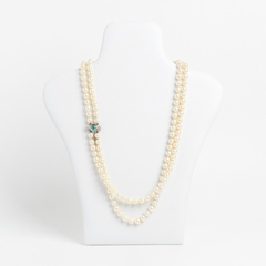 Collar Perlas Naturales De Cultivo-broche De Oro 18 Kt