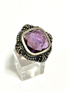 Divine 925 silver and amethyst ring. alvear jewelry - Joyería Alvear