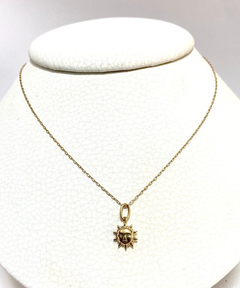 Hermosa Cadena De Oro 18 Kilates Y Dije Sol Joyería Alvear. - buy online