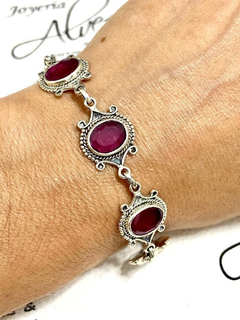 Fantástica Pulsera Plata 925 Rubilinas