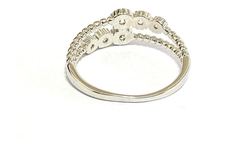 925 silver ring 18 carat gold sapphires alvear.ar - Joyería Alvear