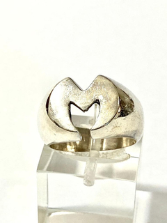 Beautiful initial ring in 925 silver - Joyería Alvear