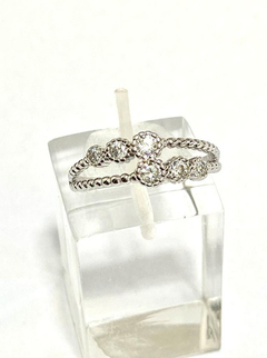 925 silver ring 18 carat gold sapphires alvear.ar on internet