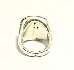 Image of Beautiful modern ring made of inflated 925 silver