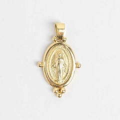 Miraculous medal gold 18 kt