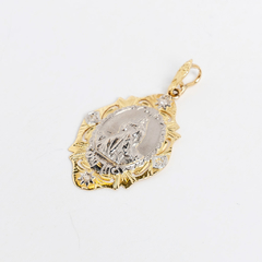 Gold and diamond religious pendant - buy online