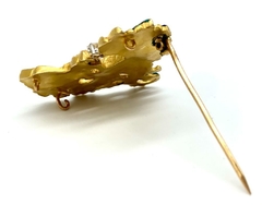 Prendedor Pendant antiguo europeo oro brillante esmalte en internet
