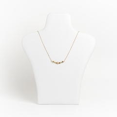 Unique 18 kt gold choker chain with sapphires and diamonds - buy online