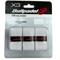 Blister 3 Overgrips Bullpadel Thin Blancos