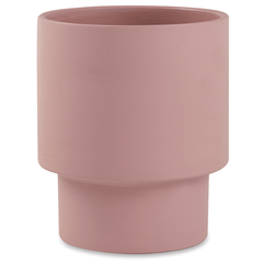 CACHEPOT BECHE EM CIMENTO ROSA PEQUENO