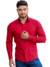 Camisa Social Masculina Slim Vermelha