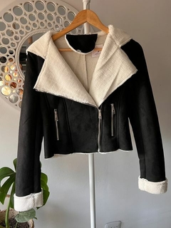 CAMPERA DE GAMUZA CON CORDERITO (CGCCN1)