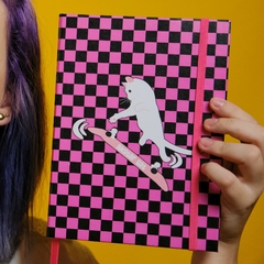 caderno skater cat a5 - loja online