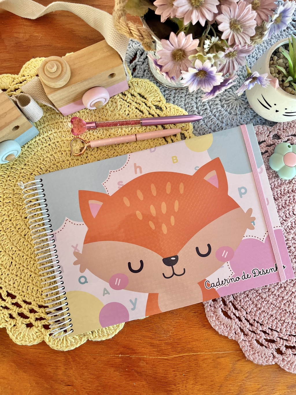 Caderno de Desenho Menina - Comprar em Ka Criações